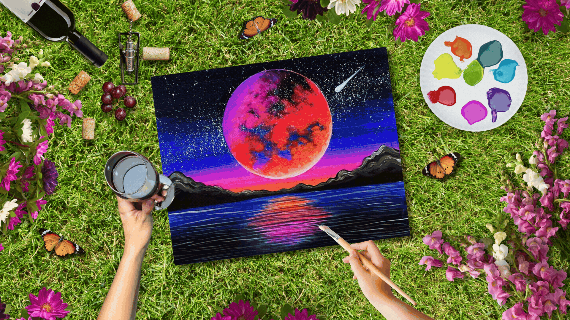 🎨 Spring Into Creativity This April at Pinot’s Palette Bricktown!